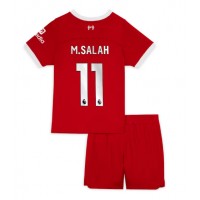 Fotbalové Dres Liverpool Mohamed Salah #11 Dětské Domácí 2023-24 Krátký Rukáv (+ trenýrky)